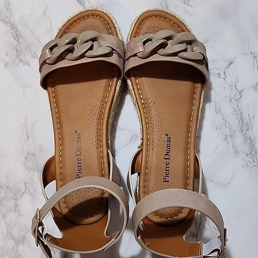 Pierre Dumas nude ankle strap sandals - Picture 2 of 8
